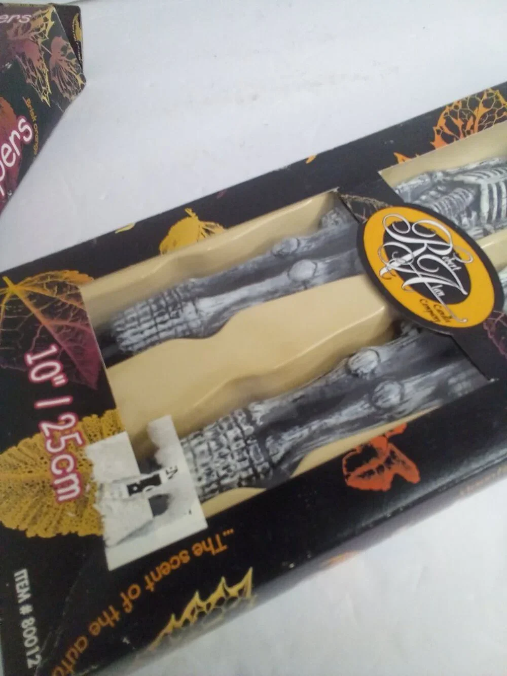 Halloween Sculptured Tapers Candles Skeleton Witch 10